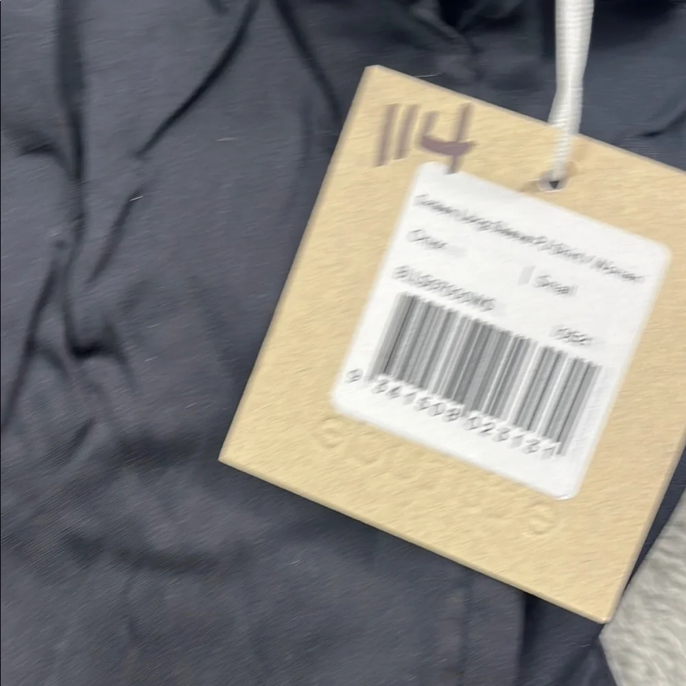 NEW‎ Ettitude S Onyx Black Pajama Long Sleeve Shirt Top with White Trim